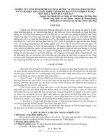 NGHIÊN CỨU TÌNH HÌNH BỆNH ĐÁI THÁO ĐƯỜNG VÀ TIỀN ĐÁI THÁO ĐƯỜNG Ở CÁN BỘ DIỆN BẢO VỆ SỨC KHỎE TẠI PHÒNG BẢO VỆ SỨC KHỎE CÁN BỘ TỈNH THỪA THIÊN HUẾ NĂM 2013