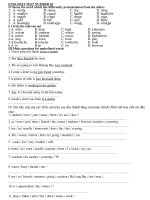 ENGLISH 5 Test NUMBER 01