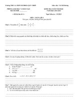 Đề kiểm tra cuối học kì 2 môn Toán lớp 5 số 7