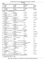 Đề ôn thi vào 10 môn Tiếng Anh số 43