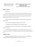 Đề kiểm tra học kì 2 môn Ngữ Văn lớp 7 năm 2015 trường THCS Cao Viên, Hà Nội