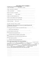 ENGLISH 6 TEST NUMBER  3