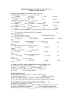 ĐỀ KIỂM TRA HỘC KỲ II TIẾNG ANH LỚP 8 SỐ  4