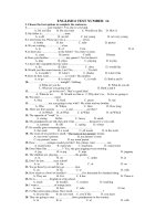 ENGLISH 6 TEST NUMBER  14