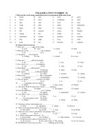 ENGLISH 6 TEST NUMBER  16