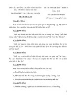 Đề thi đề xuất học sinh giỏi các trường chuyên khu vực duyên hải và đồng bằng bắc bộ môn lịch sử lớp 10 năm 2015 trường chuyên CHU VĂN AN HÀ NỘI