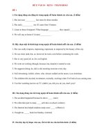 Đề ôn thi vào 10 môn Tiếng Anh số 100
