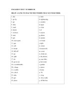 ENGLISH 5 TEST  NUMBER III