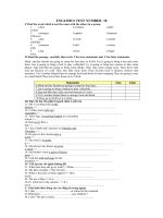 ENGLISH 6 TEST NUMBER  18