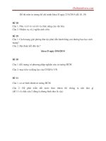 Đề thi môn tư tương hồ chí minh(đề  10,11,18,19) đại học thương mại