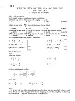 Tuyển tập đề thi giữa học kì lớp 5