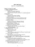 đề cương môn triết thi cao học