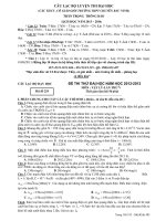 Đề thi thử đại học môn Vật Lý (11)