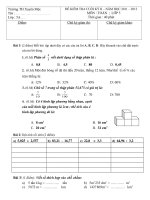 Đề kiểm tra cuối năm - toán 5