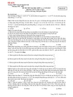 Đề thi thử đại học môn Vật Lý (13)