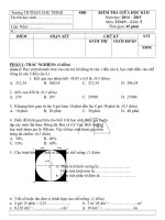 Đề kiểm tra giữa học kì 2 Toán 5 số 1