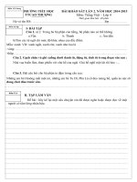 Đề Kiểm tra cuối học kì 1 Tiếng Việt lớp 4