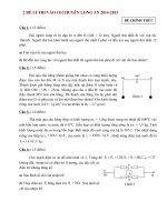 Đề môn vật lý 9 kiển tra, thi học sinh giỏi, tuyển sinh vào 10 chuyên sưu tầm bồi dưỡng (14)