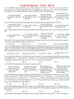 luyện đề đại học môn vật lí đề số 15