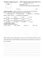 Đề kiểm tra cuối học kì 2 môn Toán lớp 5