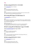 Đề thi môn tư tưởng HCM 48 23.12.2013 đại học thương mại