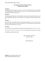 Đề thi môn kinh tế phát triển đại học thương mại (21)