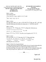 ĐỀ THI HỌC SINH GIỎI CÁC TRƯỜNG CHUYÊN DUYÊN HẢI VÀ ĐBBB NĂM 2015 -Toán 10 trường chuyên Hà Nam