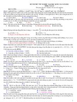 Đề thi tốt nghiệp vật lý 12, thi thử quốc gia sưu tầm bồi dưỡng  (8)