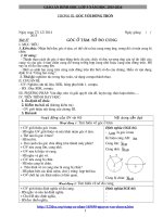 GIÁO ÁN HÌNH HỌC LỚP 9 KÌ II CỰC CHUẨN