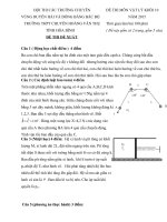 ĐỀ THI HỌC SINH GIỎI CÁC TRƯỜNG CHUYÊN DUYÊN HẢI VÀ ĐỒNG BẰNG BẮC BỘ NĂM 2015 -Vật lý  10 trường chuyên Hòa Bình