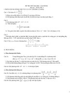 25 đề thi thử đại học môn Toán có đáp án