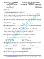 đề hoá thi thử lần 2 năm 2015 trường amsterdam