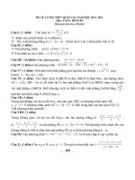 đề tự luyện THPT QG môn toán đề số 5