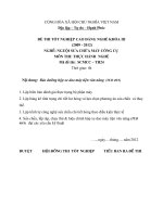 ĐỀ thi tốt nghiệp cao đẳng nghề ngành nguội sửa chữa máy công cụ phần thực hành và đáp án mã (24)