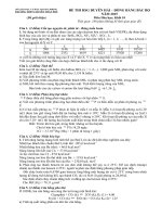 ĐỀ THI HỌC SINH GIỎI CÁC TRƯỜNG CHUYÊN DUYÊN HẢI VÀ ĐỒNG BẰNG BẮC BỘ NĂM 2015 -Hóa học  10 trường chuyên Trần Phú Hải Phòng