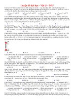 luyện đề đại học môn vật lí đề số 5