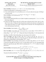 Đề thi thử THPT Quốc gia môn Toán 2015 số 55