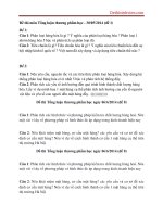 Đề thi tổng thương phẩn học năm 2014.đề 1,2,7,8 đại học thương mại