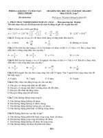 Đề thi học kì I toán 7 huyện Châu Thành