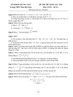 đề toán thi thử năm 2015 số 7