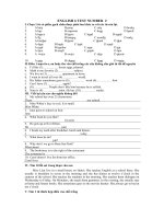 ENGLISH 6 TEST NUMBER  2