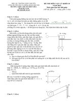 ĐỀ THI HỌC SINH GIỎI CÁC TRƯỜNG CHUYÊN DUYÊN HẢI VÀ ĐỒNG BẰNG BẮC BỘ NĂM 2015 -Vật lý  10 trường chuyên Hà Nam