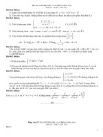 Đề thi thử đại học môn Toán số 138