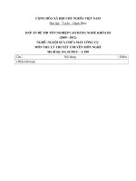 ĐỀ thi tốt nghiệp cao đẳng nghề ngành nguội sửa chữa máy tính công cụ phần lý thuyết và đáp án mã   (9)