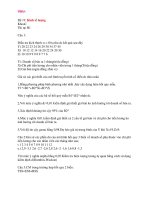 đề thi môn kinh tế lượng vcu(2013) đại học thương mại