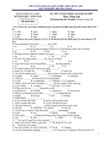 Đề ôn thi vào 10 môn Tiếng Anh số 162