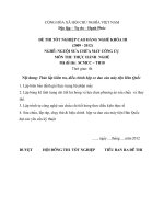 ĐỀ thi tốt nghiệp cao đẳng nghề ngành nguội sửa chữa máy công cụ phần thực hành và đáp án mã (18)