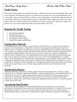 Textile Testing Quality Control