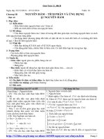 GIÁO ÁN GIẢI TÍCH 12 HKII MỚI NHẤT