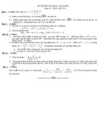 Đề thi thử đại học môn Toán số 129